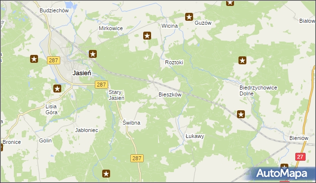 mapa Bieszków, Bieszków na mapie Targeo
