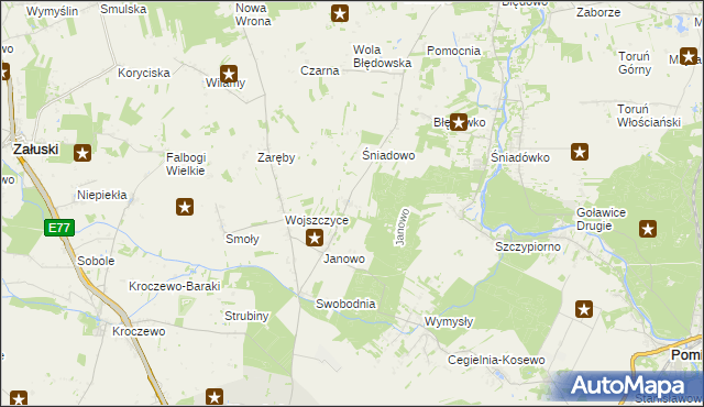 mapa Błogosławie, Błogosławie na mapie Targeo