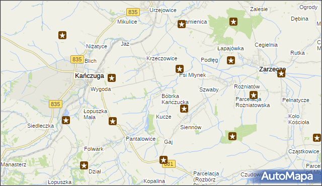 mapa Bóbrka Kańczucka, Bóbrka Kańczucka na mapie Targeo