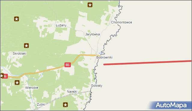 mapa Bobrowniki gmina Gródek, Bobrowniki gmina Gródek na mapie Targeo