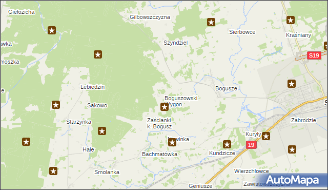 mapa Boguszowski Wygon, Boguszowski Wygon na mapie Targeo