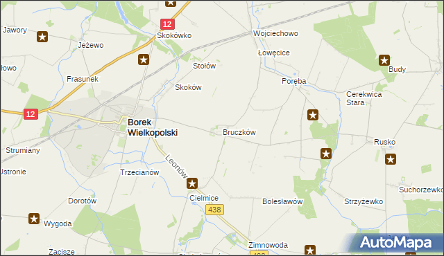 mapa Bruczków, Bruczków na mapie Targeo