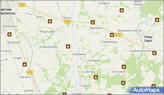 mapa Butrymowce, Butrymowce na mapie Targeo