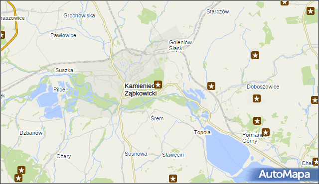 mapa Byczeń, Byczeń na mapie Targeo