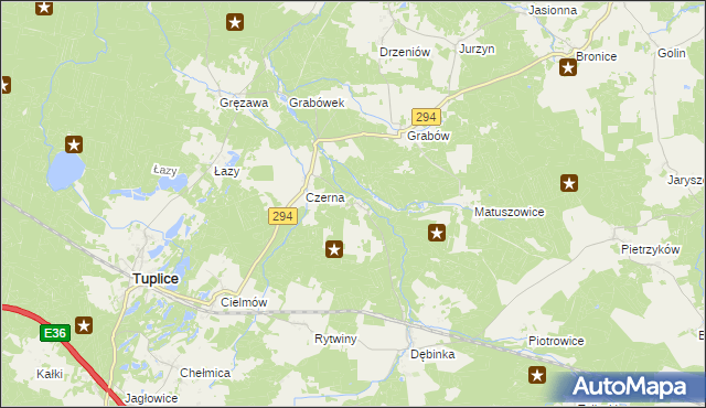 mapa Chlebice, Chlebice na mapie Targeo