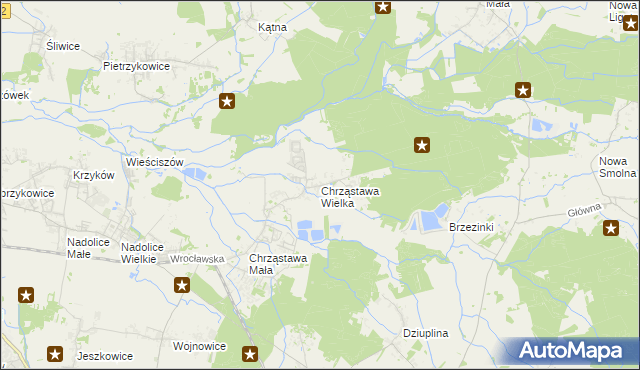 mapa Chrząstawa Wielka, Chrząstawa Wielka na mapie Targeo