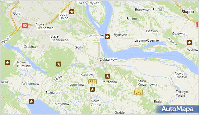 mapa Dobrzyków, Dobrzyków na mapie Targeo