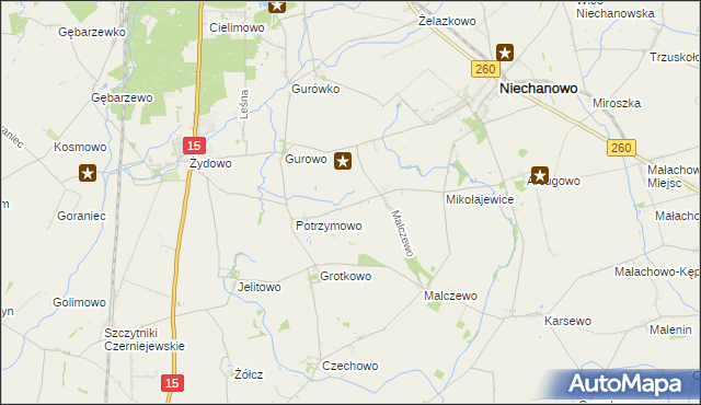 mapa Drachowo, Drachowo na mapie Targeo