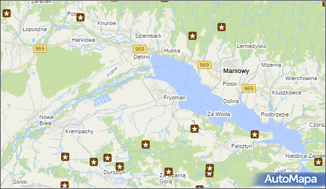 mapa Frydman, Frydman na mapie Targeo