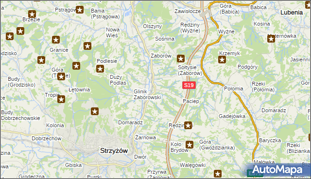 mapa Glinik Charzewski, Glinik Charzewski na mapie Targeo