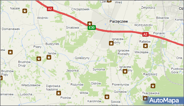 mapa Ignacew Folwarczny, Ignacew Folwarczny na mapie Targeo