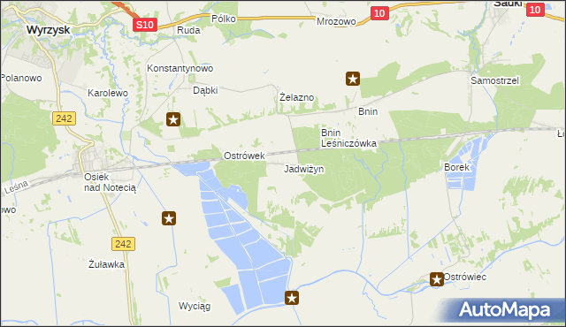 mapa Jadwiżyn gmina Sadki, Jadwiżyn gmina Sadki na mapie Targeo