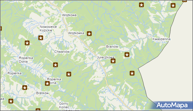 mapa Jureczkowa, Jureczkowa na mapie Targeo