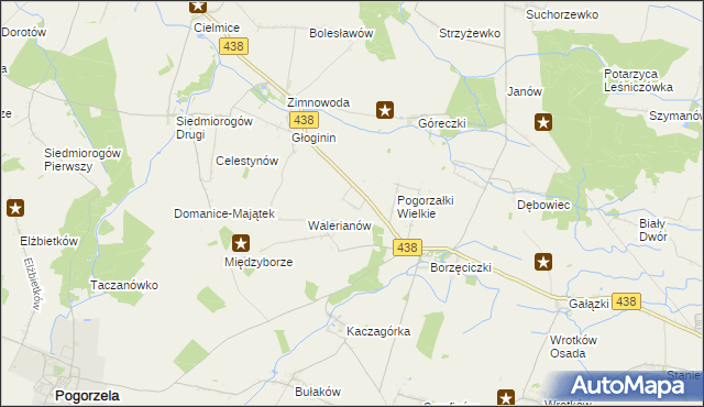 mapa Maksymilianów gmina Borek Wielkopolski, Maksymilianów gmina Borek Wielkopolski na mapie Targeo