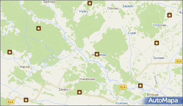mapa Michałowo gmina Czarnia, Michałowo gmina Czarnia na mapie Targeo