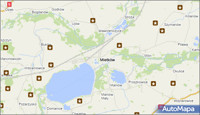mapa Mietków, Mietków na mapie Targeo