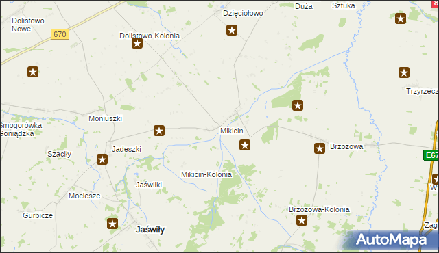 mapa Mikicin, Mikicin na mapie Targeo