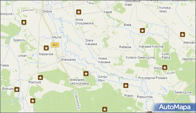 mapa Nowa Kakawa, Nowa Kakawa na mapie Targeo