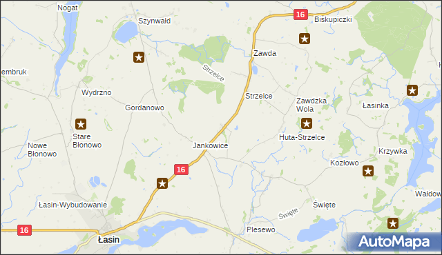 mapa Nowe Jankowice gmina Łasin, Nowe Jankowice gmina Łasin na mapie Targeo