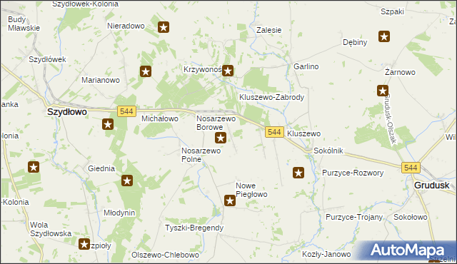 mapa Nowe Nosarzewo, Nowe Nosarzewo na mapie Targeo