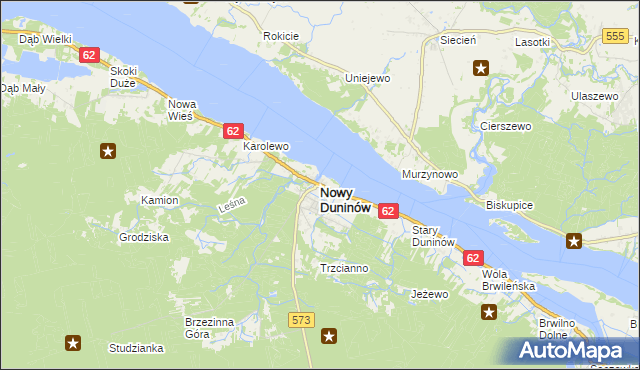 mapa Nowy Duninów, Nowy Duninów na mapie Targeo