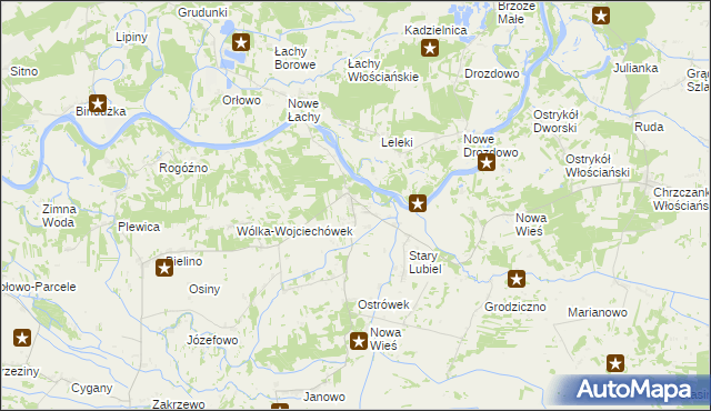 mapa Nowy Lubiel, Nowy Lubiel na mapie Targeo