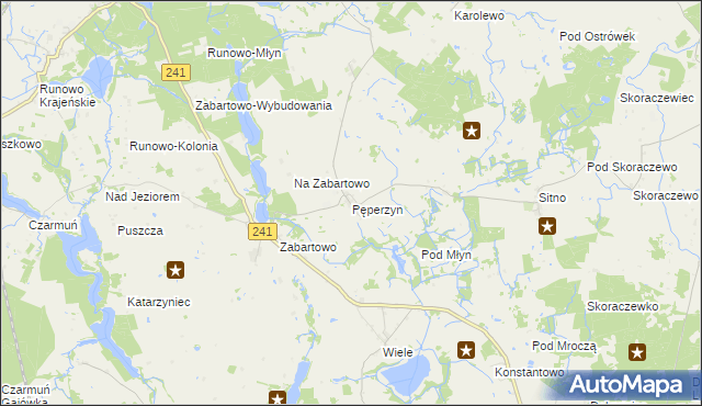 mapa Pęperzyn, Pęperzyn na mapie Targeo
