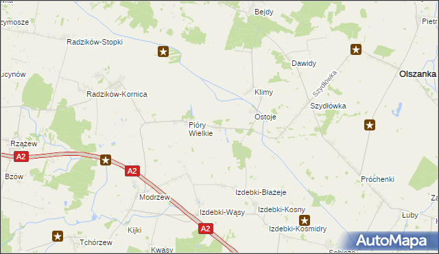 mapa Pióry-Pytki, Pióry-Pytki na mapie Targeo