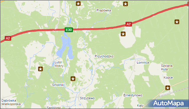 mapa Przychodzko, Przychodzko na mapie Targeo