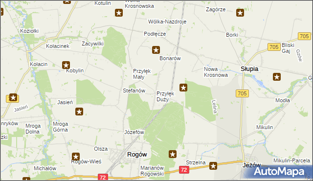 mapa Przyłęk Duży, Przyłęk Duży na mapie Targeo