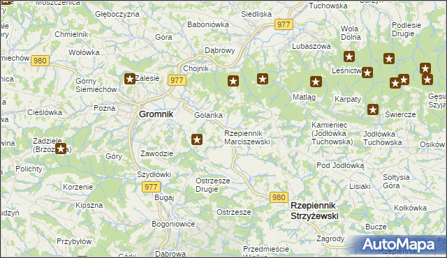 mapa Rzepiennik Marciszewski, Rzepiennik Marciszewski na mapie Targeo