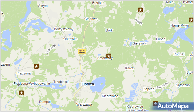 mapa Smołdziny, Smołdziny na mapie Targeo