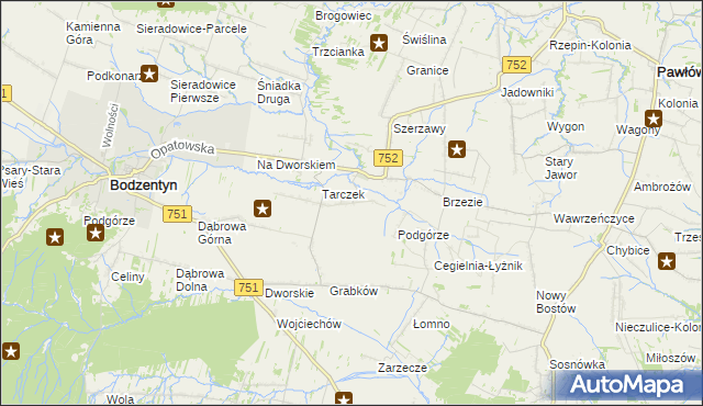 mapa Świętomarz, Świętomarz na mapie Targeo