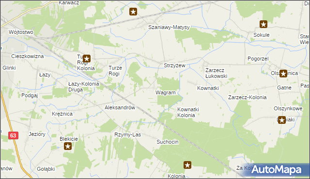mapa Wagram, Wagram na mapie Targeo