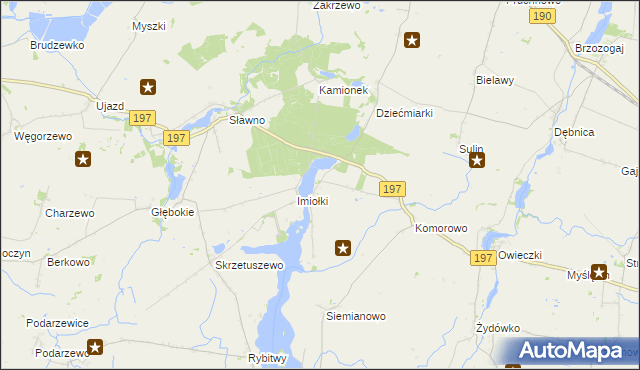mapa Waliszewo gmina Kłecko, Waliszewo gmina Kłecko na mapie Targeo