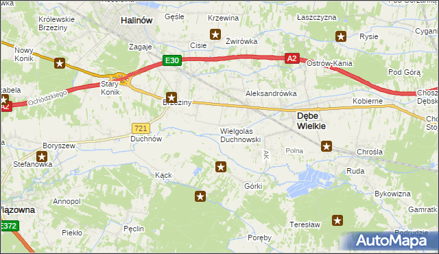 mapa Wielgolas Duchnowski, Wielgolas Duchnowski na mapie Targeo