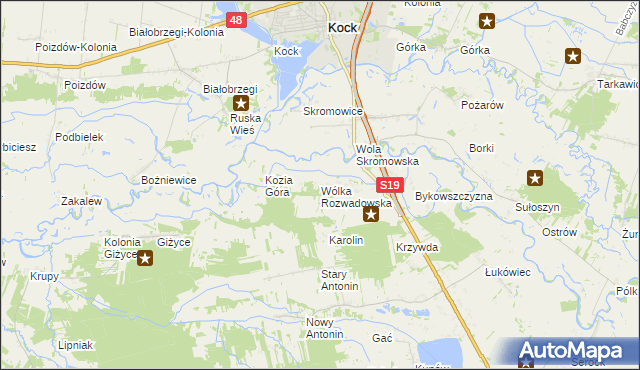 mapa Wólka Rozwadowska, Wólka Rozwadowska na mapie Targeo