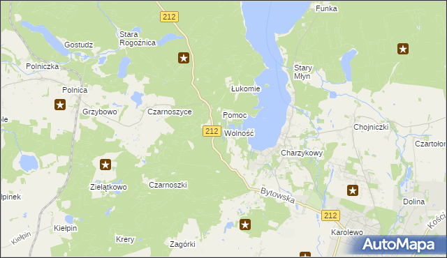 mapa Wolność, Wolność na mapie Targeo