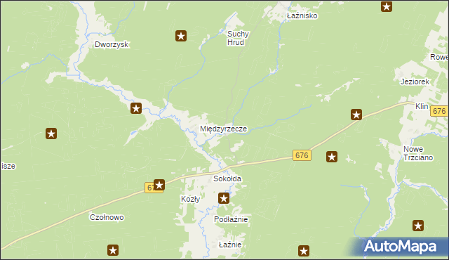 mapa Woronicze, Woronicze na mapie Targeo