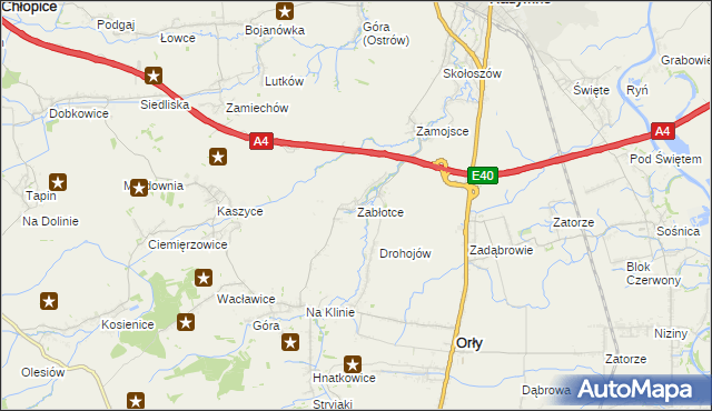 mapa Zabłotce gmina Radymno, Zabłotce gmina Radymno na mapie Targeo