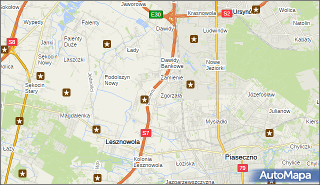 mapa Zgorzała, Zgorzała na mapie Targeo