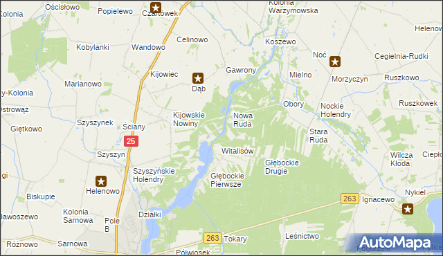 mapa Żółwieniec, Żółwieniec na mapie Targeo