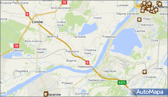 mapa Chodków Nowy, Chodków Nowy na mapie Targeo
