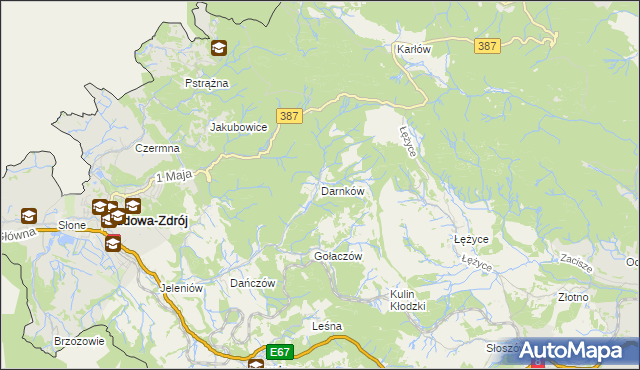 mapa Darnków, Darnków na mapie Targeo