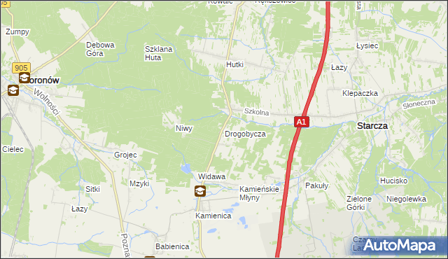 mapa Drogobycza, Drogobycza na mapie Targeo