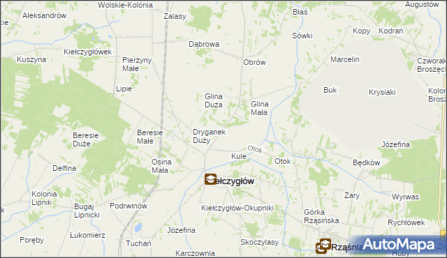 mapa Dryganek Mały, Dryganek Mały na mapie Targeo