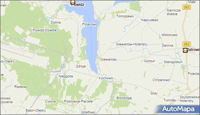 mapa Giewartów, Giewartów na mapie Targeo