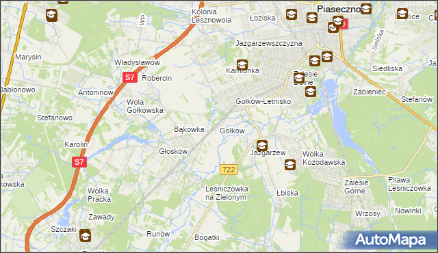 mapa Gołków, Gołków na mapie Targeo