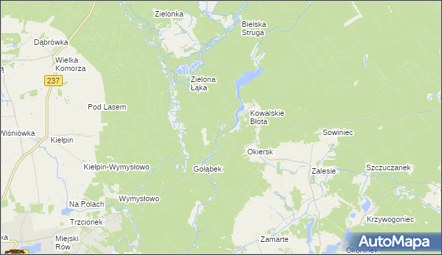 mapa Kiełpiński Most, Kiełpiński Most na mapie Targeo