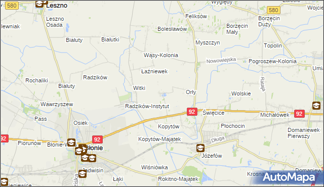 mapa Łaźniew, Łaźniew na mapie Targeo